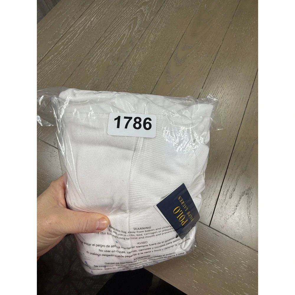 Polo Ralph‎ Lauren Sweatshirt Mens Small White Tie Dye Splatter Crewneck Logo